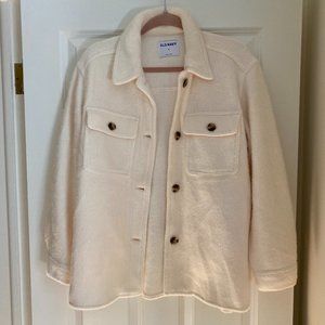 NWOT Old Navy White Shacket Medium